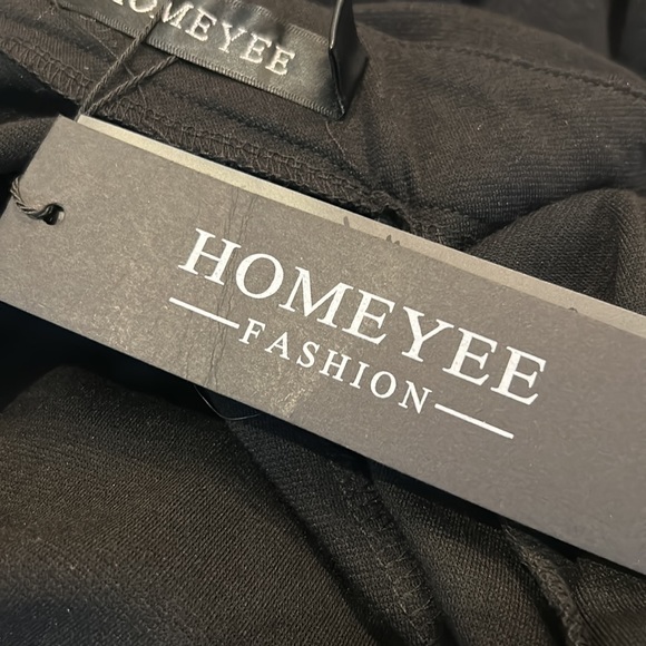 Homeyee black Bodycon dress with large accent bow size 12/2XL - Picture 7 of 8